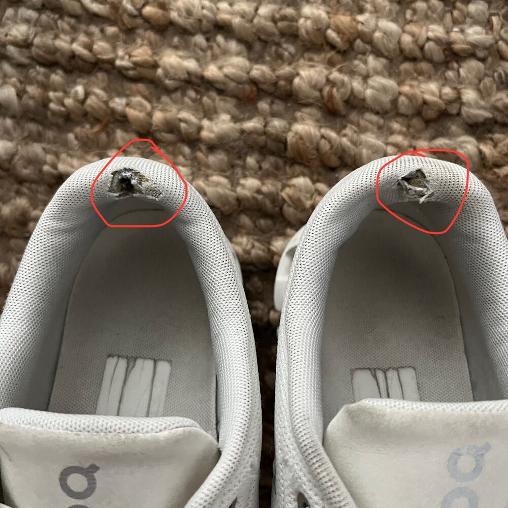 On Cloud 5 Women 7.5 White Running Shoes Sneakers CloudTec Swiss Engineering - Picture 9 of 14